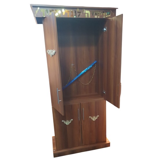 ארון קודש צבע אגוז