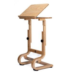 סטנדר מתכוונן מעץ צבע אלון טבעי